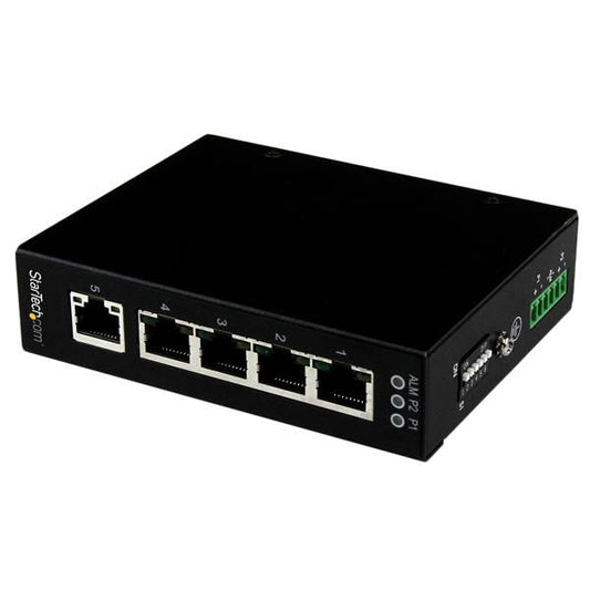 StarTech.com 5 Pt Unmanaged Ind. Gbit Switch DIN Rail - NWT FM SOLUTIONS - YOUR CATERING WHOLESALER