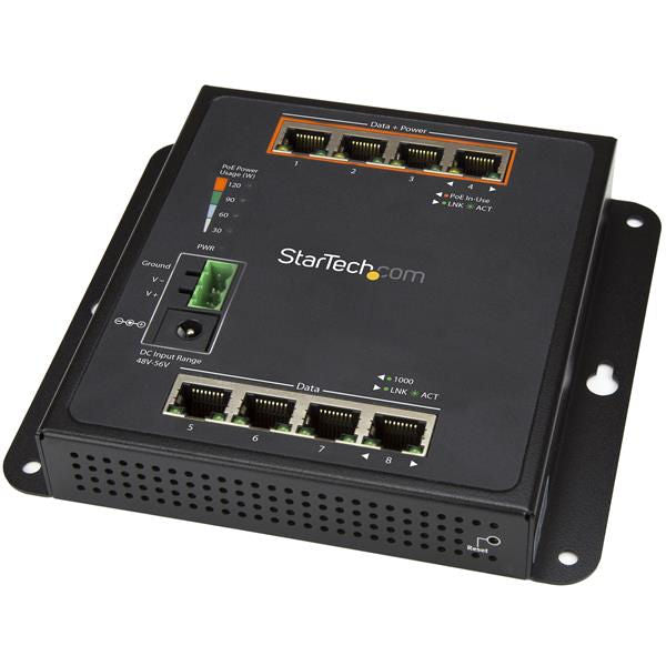 StarTech.com GbE Switch 8 Port 4 PoE Plus Managed - NWT FM SOLUTIONS - YOUR CATERING WHOLESALER