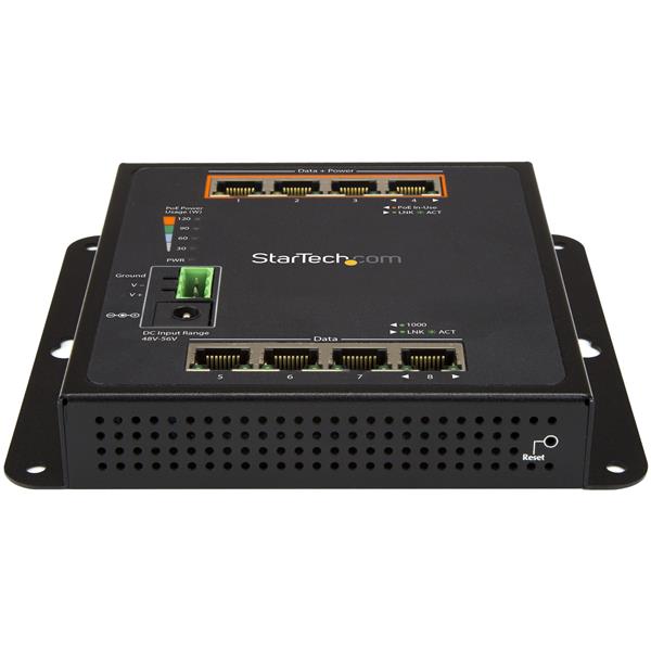 StarTech.com GbE Switch 8 Port 4 PoE Plus Managed