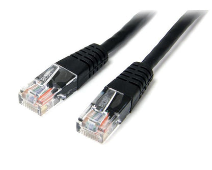 StarTech.com 15m Black Molded Cat5e UTP Patch Cable - NWT FM SOLUTIONS - YOUR CATERING WHOLESALER