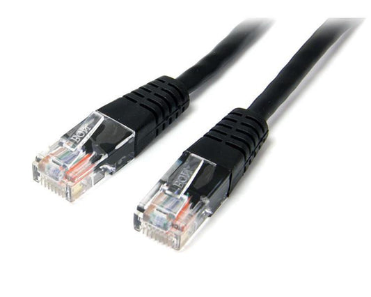 StarTech.com 15m Black Molded Cat5e UTP Patch Cable - NWT FM SOLUTIONS - YOUR CATERING WHOLESALER