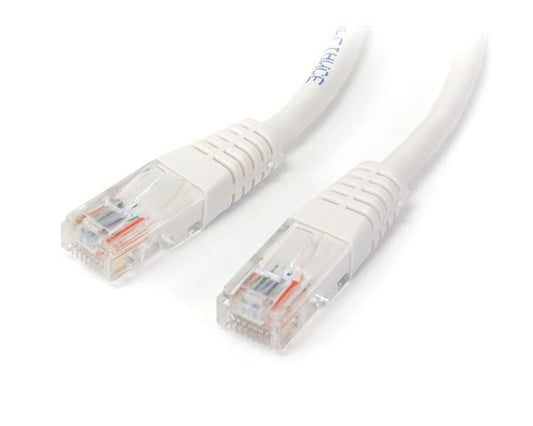StarTech.com 15m White Molded Cat5e UTP Patch Cable - NWT FM SOLUTIONS - YOUR CATERING WHOLESALER