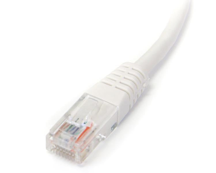 StarTech.com 15m White Molded Cat5e UTP Patch Cable