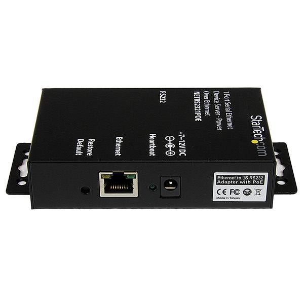 StarTech.com 1 Port RS232 Serial Device Server PoE