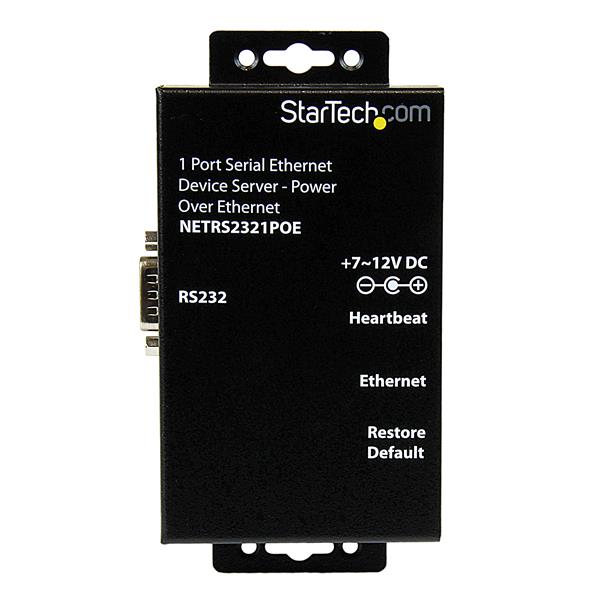 StarTech.com 1 Port RS232 Serial Device Server PoE
