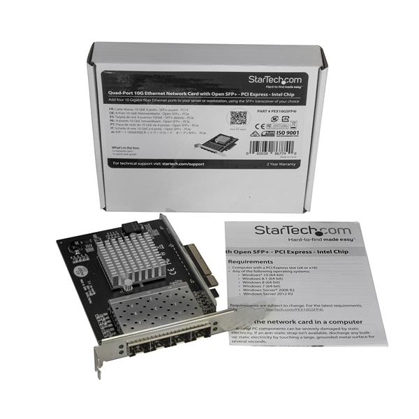 StarTech.com 4 Port SFP Server Network Card XL710