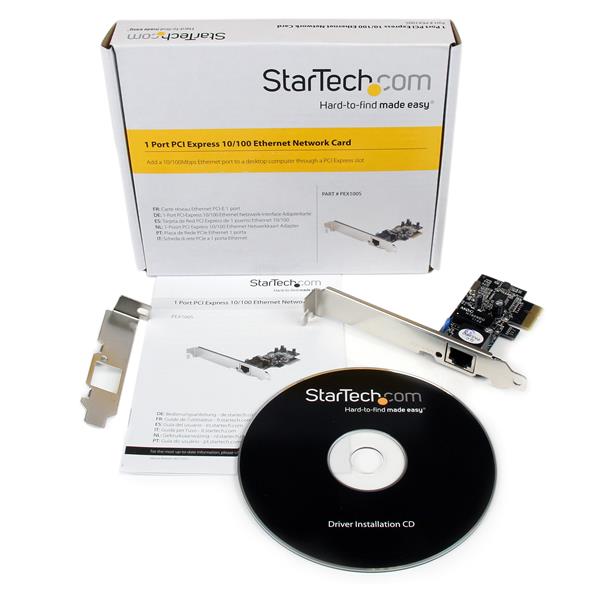 StarTech.com 1 Port PCIE 10 100 Ethernet Network Card
