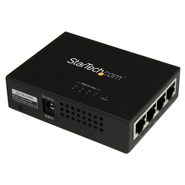 StarTech.com 4 Port Gigabit Midspan PoE and injector - NWT FM SOLUTIONS - YOUR CATERING WHOLESALER