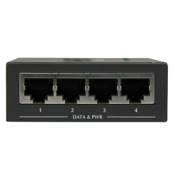StarTech.com 4 Port Gigabit Midspan PoE and injector