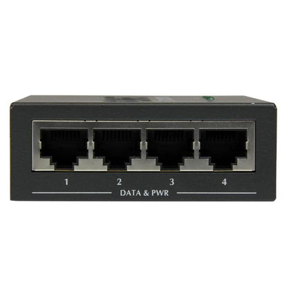 StarTech.com 4 Port Gigabit Midspan PoE and injector
