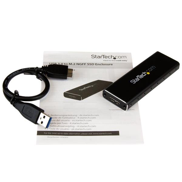 StarTech.com USB3 SATA M.2 External SSD Enclosure UASP