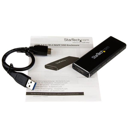 StarTech.com USB3 SATA M.2 External SSD Enclosure UASP