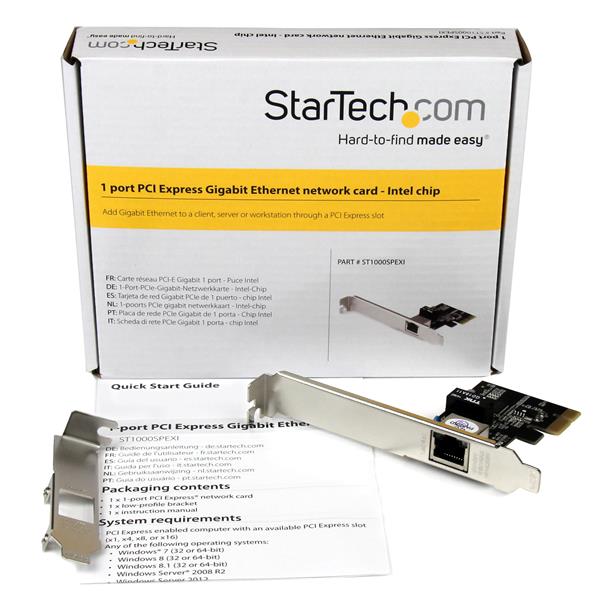 StarTech.com 1 Port GB Ethernet Network Card PCIe