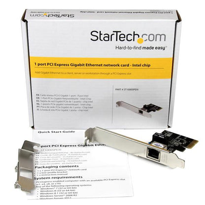 StarTech.com 1 Port GB Ethernet Network Card PCIe
