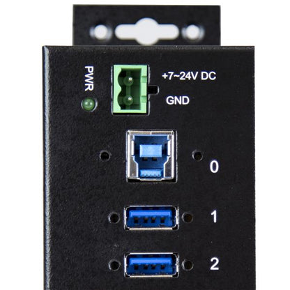 StarTech.com Rugged Metal 10 Port USB3.0 Hub DIN Rail