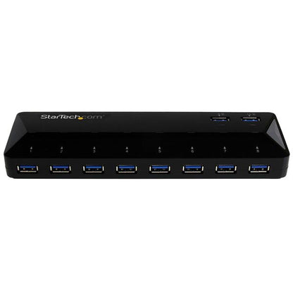 StarTech.com 10 Port USB 3.0 Hub with 2 x 1.5A Ports