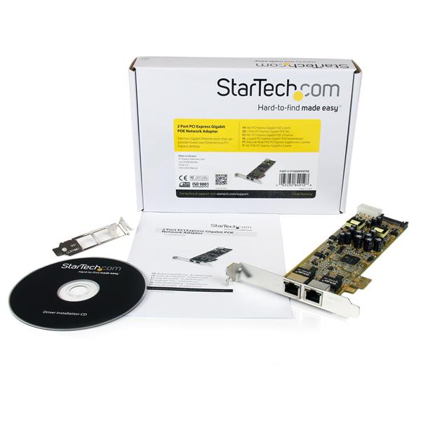 StarTech.com 2 Port Gbit Ethernet PCIe Network Card
