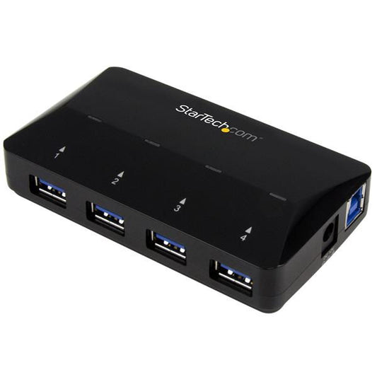 StarTech.com 4 Port USB 3.0 Hub Plus 1 x 2.4A Port - NWT FM SOLUTIONS - YOUR CATERING WHOLESALER