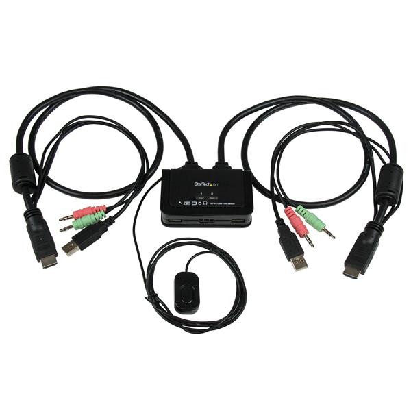 StarTech.com 2 Port USB HDMI Cable KVM Switch - NWT FM SOLUTIONS - YOUR CATERING WHOLESALER