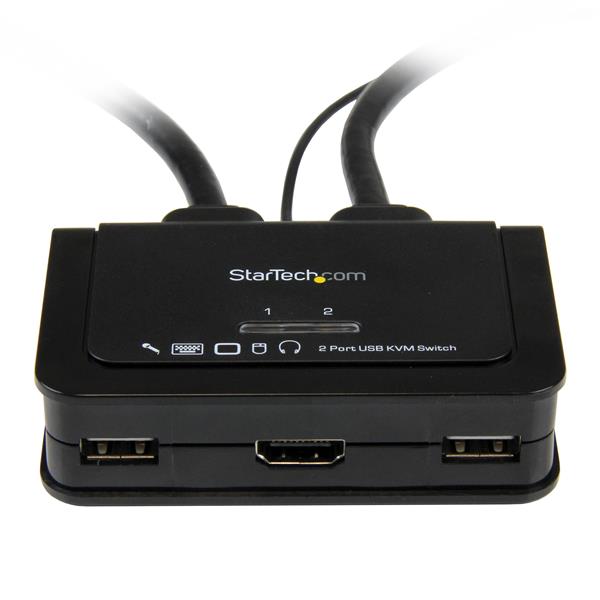 StarTech.com 2 Port USB HDMI Cable KVM Switch