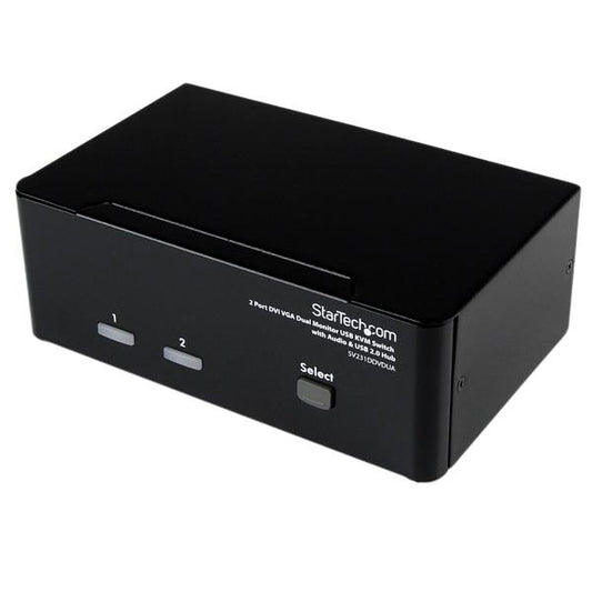 StarTech.com 2 Port DVI VGA Dual Monitor KVM Switch - NWT FM SOLUTIONS - YOUR CATERING WHOLESALER