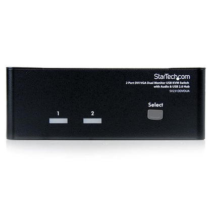 StarTech.com 2 Port DVI VGA Dual Monitor KVM Switch