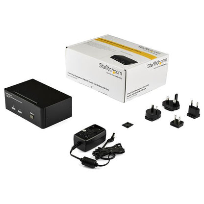StarTech.com USB DisplayPort Dual Monitor KVM Switch