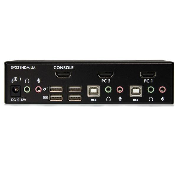 StarTech.com 2 Port USB HDMI KVM Switch with Audio
