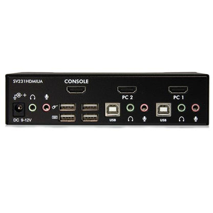 StarTech.com 2 Port USB HDMI KVM Switch with Audio