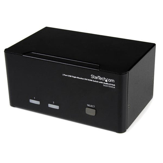 StarTech.com 2 Port Triple Monitor DVI USB KVM Switch - NWT FM SOLUTIONS - YOUR CATERING WHOLESALER
