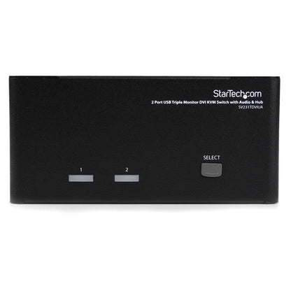 StarTech.com 2 Port Triple Monitor DVI USB KVM Switch