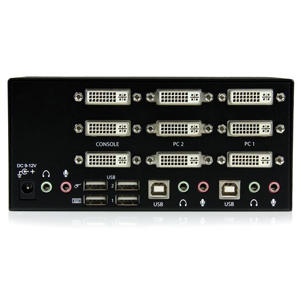 StarTech.com 2 Port Triple Monitor DVI USB KVM Switch