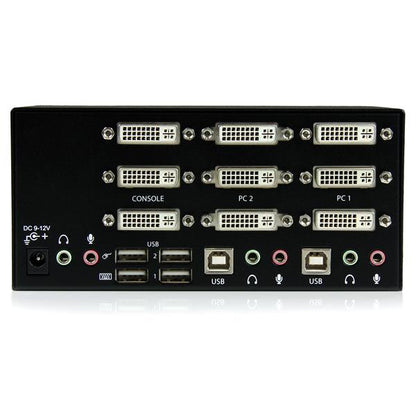 StarTech.com 2 Port Triple Monitor DVI USB KVM Switch
