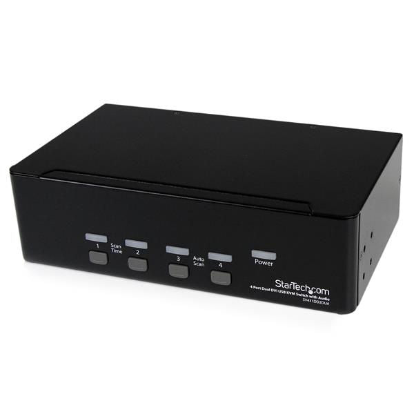 StarTech.com 4 Port Dual DVI USB KVM Switch - NWT FM SOLUTIONS - YOUR CATERING WHOLESALER