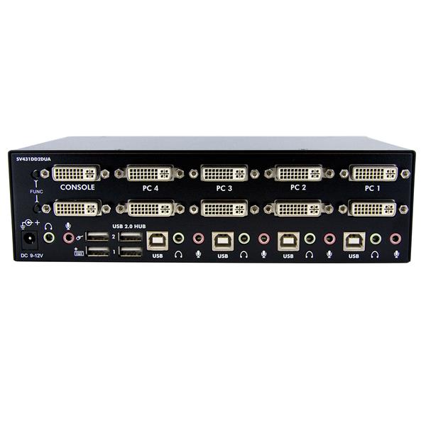 StarTech.com 4 Port Dual DVI USB KVM Switch