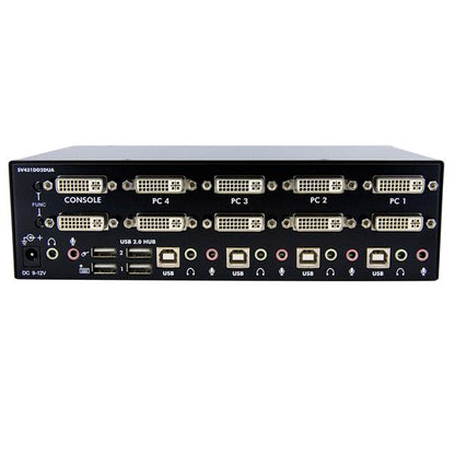 StarTech.com 4 Port Dual DVI USB KVM Switch