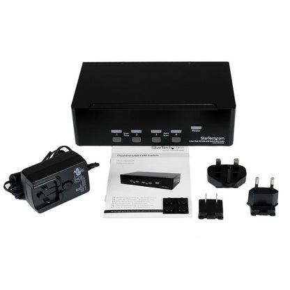 StarTech.com 4 Port Dual DVI USB KVM Switch