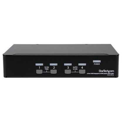 StarTech.com 4 Port USB DP KVM Switch with Audio
