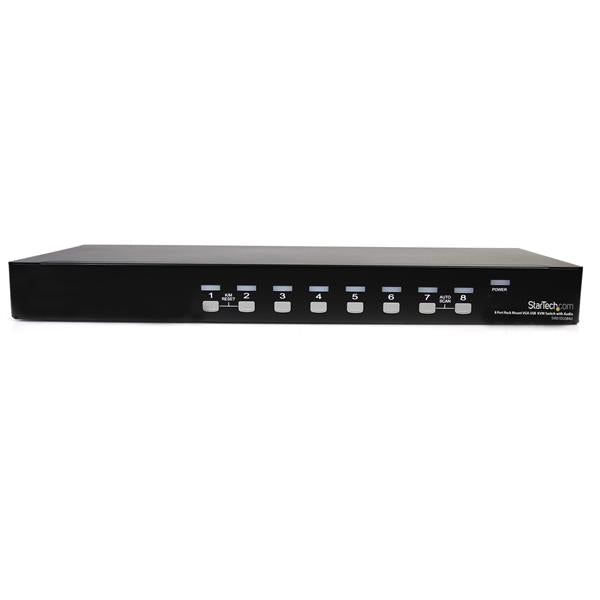 StarTech.com 8 Port USB VGA KVM Switch with Audio