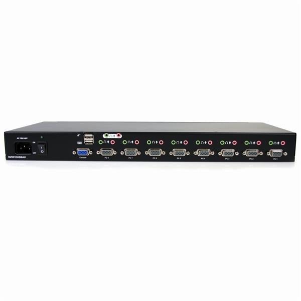 StarTech.com 8 Port USB VGA KVM Switch with Audio