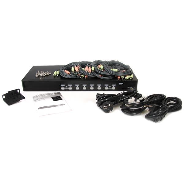 StarTech.com 8 Port USB VGA KVM Switch with Audio