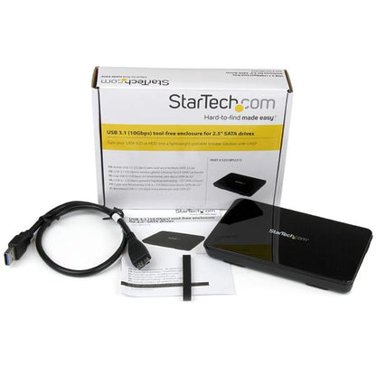 StarTech.com USB3.1 ToolFree Enclosure for 2.5in SATA
