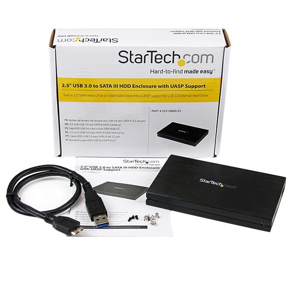 StarTech.com USB 3.0 UASP 2.5IN HDD ENCLOSURE