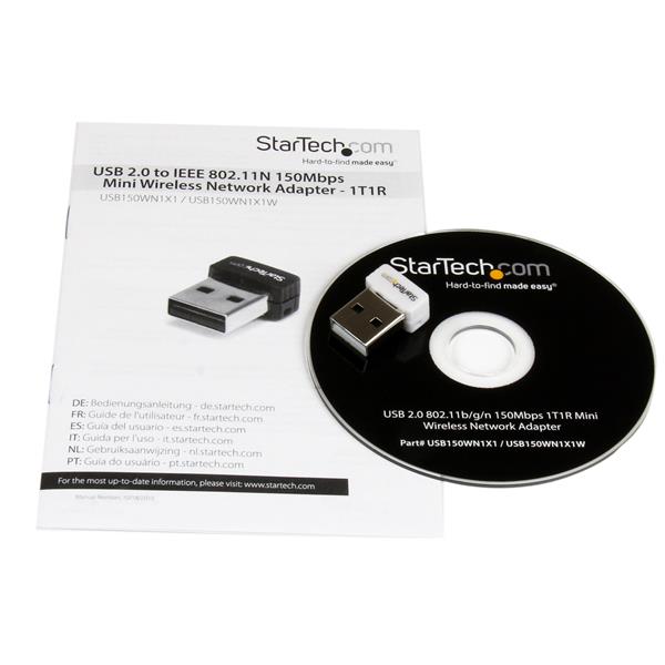 StarTech.com USB 802.11n 1T1R USB WiFi Adapter White