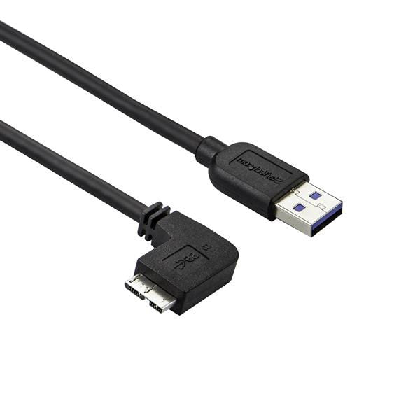 StarTech.com 1m USB 3.0 A to Micro B Left Angle Slim - NWT FM SOLUTIONS - YOUR CATERING WHOLESALER