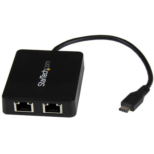 StarTech.com Dual USBC to GbE Adapter with USBA Port - NWT FM SOLUTIONS - YOUR CATERING WHOLESALER