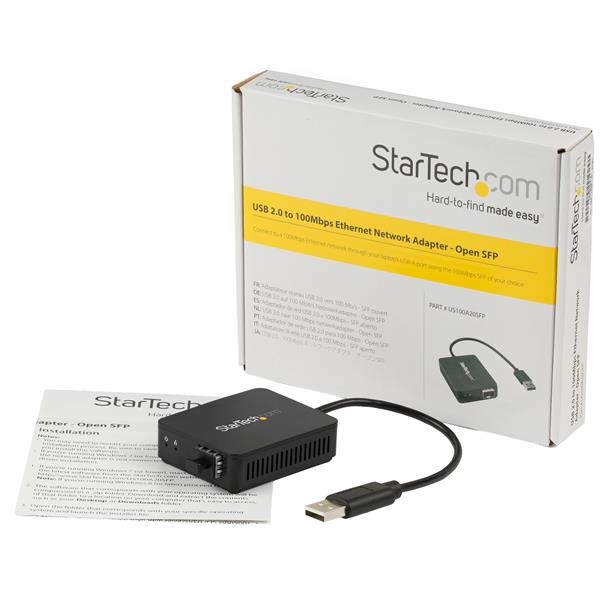 StarTech.com Fibre Optic Converter USB 2.0 Open SFP