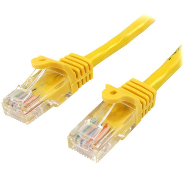 StarTech.com 1m Yellow Snagless Cat5e Patch Cable - NWT FM SOLUTIONS - YOUR CATERING WHOLESALER