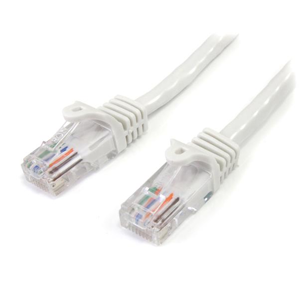 StarTech.com 7m White Snagless Cat5e Patch Cable - NWT FM SOLUTIONS - YOUR CATERING WHOLESALER