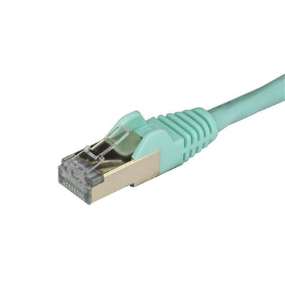 StarTech.com 1m Aqua Cat6a Ethernet Cable STP